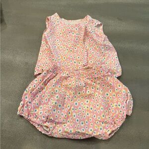 Petite Hailey Colorful Baby matching set. Size 12 month